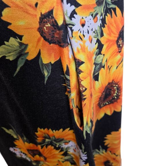Spadehill Women's Sunflower Black Sundress Casual A-line Pockets Pull On Size S - Picture 6 of 10